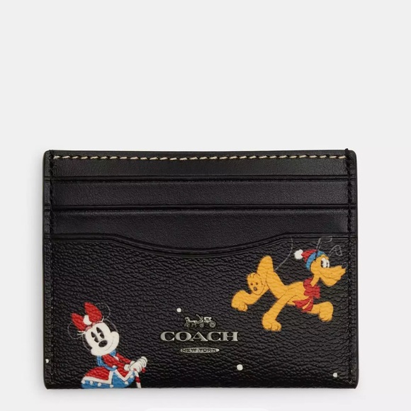 NWT Coach! Disney X Coach Slim Id Card
Case With Holiday Print - Picture 1 of 5
